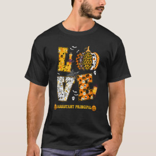 Spooky Pumpkin Love Halloween Assistant Principal T-Shirt