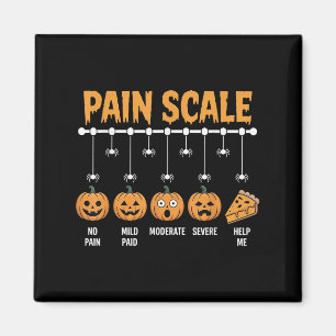 Spooky Pumpkin Pain Scale Trauma Nurse Triage Hall Magnet