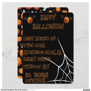 Spooky Pumpkin Party Invitation