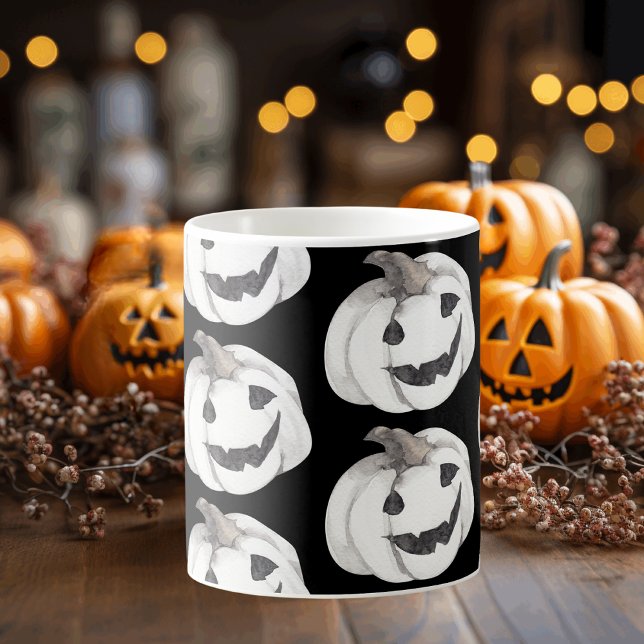 Spooky Pumpkin Pattern | Happy Halloween Coffee Mug (Creator Uploaded)