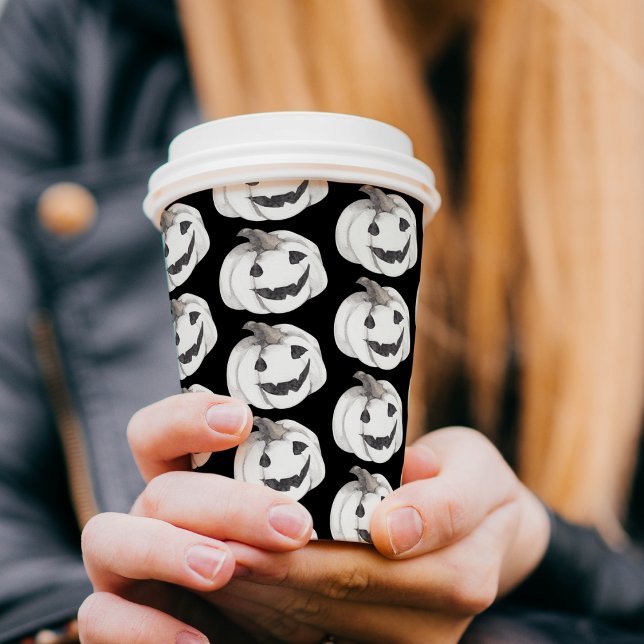 Spooky Pumpkin Pattern | Happy Halloween Paper Cups (Creator Uploaded)