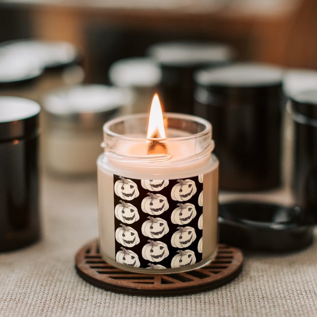 Spooky Pumpkin Pattern | Happy Halloween Square Sticker (Creator Uploaded)