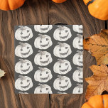 Spooky Pumpkin Pattern | Happy Halloween Stone Coaster<br><div class="desc">Spooky Pumpkin Pattern | Happy Halloween</div>