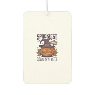 Spooky Pumpkin Shirt Vintage Engraving Halloween T Car Air Freshener