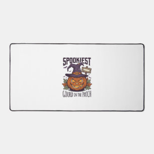 Spooky Pumpkin Shirt Vintage Engraving Halloween T Desk Mat