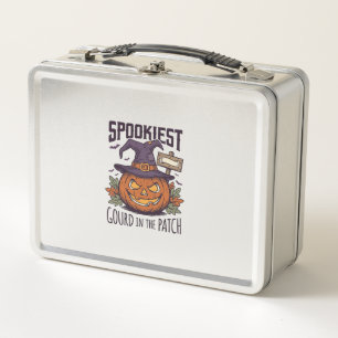 Spooky Pumpkin Shirt Vintage Engraving Halloween T Metal Lunch Box