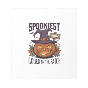 Spooky Pumpkin Shirt Vintage Engraving Halloween T Notepad