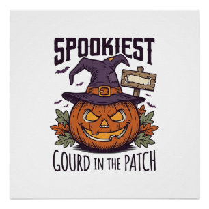 Spooky Pumpkin Shirt Vintage Engraving Halloween T Poster