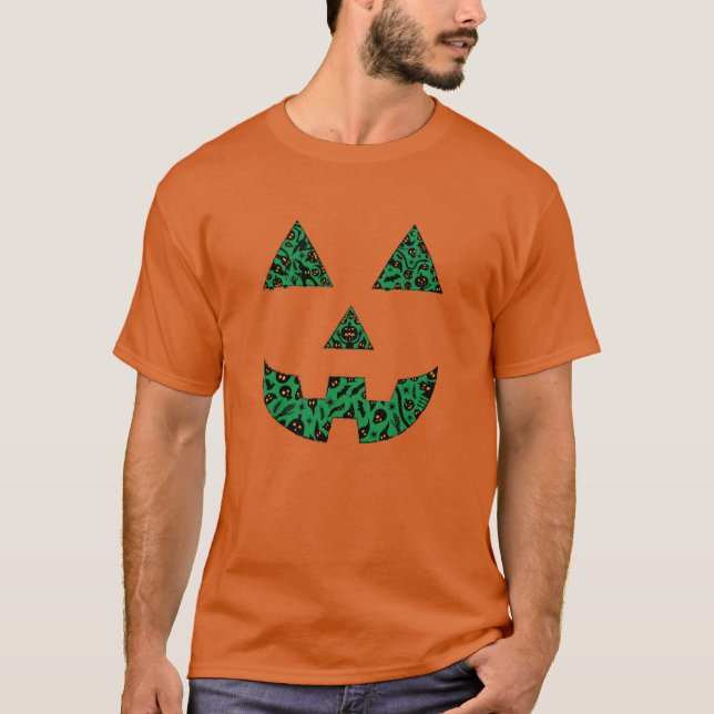 Spooky Pumpkin Silhouette T-Shirt (Front)