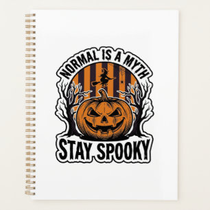 Spooky Pumpkin Witch Vintage Engraving Halloween S Planner