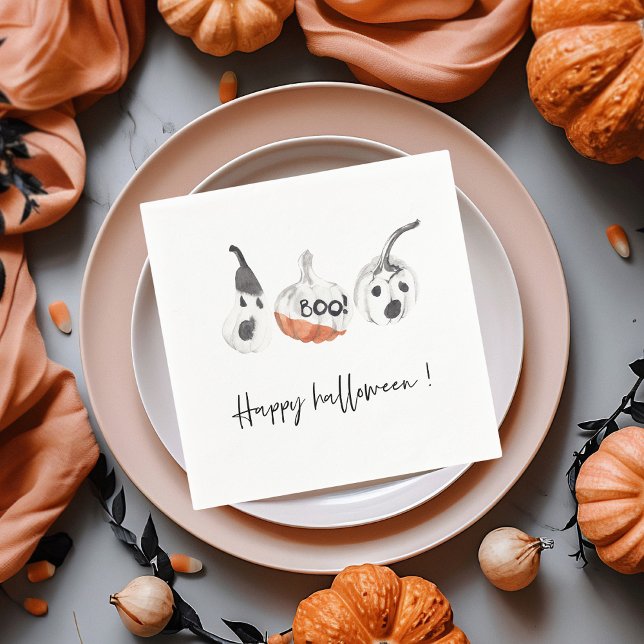 Spooky Pumpkins Party | Happy Halloween Napkin (Creator Uploaded)