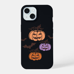 Spooky Pumpkins Trio Halloween Jack-o’Lantern iPhone 15 Case