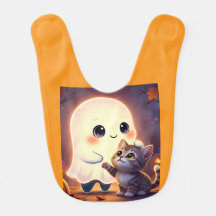 spooky punkin baby bib