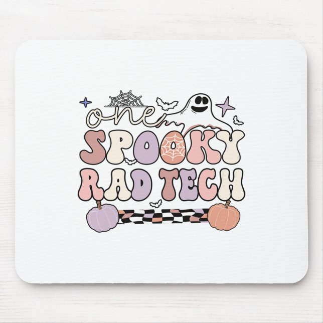 Spooky Radiology Tech Halloween Rad Technologist R Mouse Pad (Front)