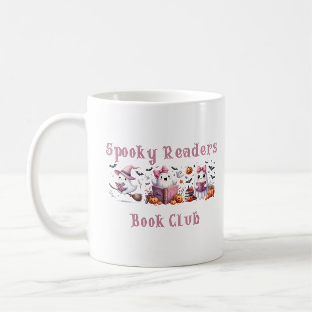 Spooky Readers Book Club Coffee Mug (Left)
