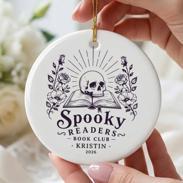 Spooky Readers Book Club Ornament (Creator Uploaded)