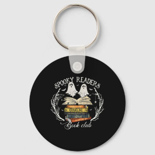 Spooky Readers Book Club Teacher Funny Ghost Happy Key Ring