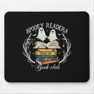 Spooky Readers Book Club Teacher Funny Ghost Happy Mouse Pad
