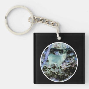 Spooky Red Deer Stag Key Ring