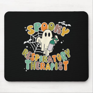 Spooky Respiratory Therapy Rt Ghost Halloween Crt  Mouse Pad