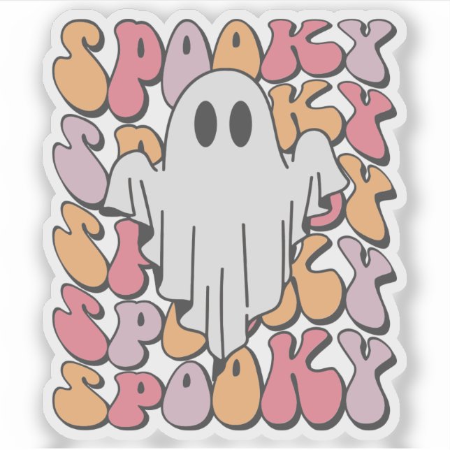 Spooky Retro Ghost (Front)