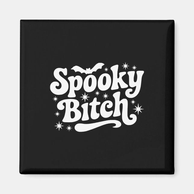 Spooky Retro Halloween Witch Quote Saying Ts Gift  Magnet (Front)