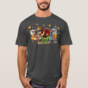 Spooky Saurus Re Pumpkin Skeleton Dinosaur Hallwee T-Shirt