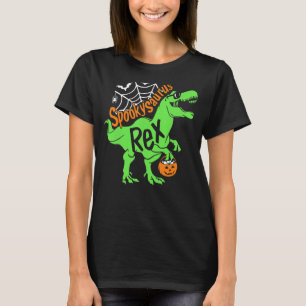 Spooky Saurus Rex Halloween Dinosaur T Rex Skeleto T-Shirt