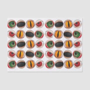 Spooky scary zombie gothic eyes halloween black tissue paper