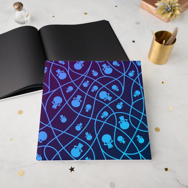 Spooky Seamless Pattern A (Style: 1) Guest Book (Front Open)