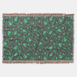 Spooky Seamless Pattern A (Style: 1) Throw Blanket