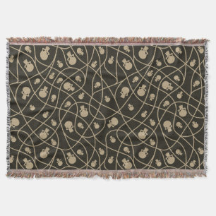 Spooky Seamless Pattern A (Style: 2) Throw Blanket
