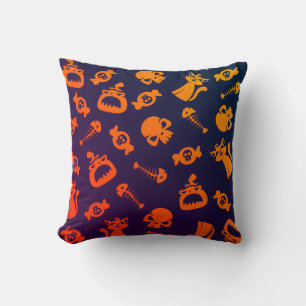 Spooky Seamless Pattern C (Style: 1) Cushion