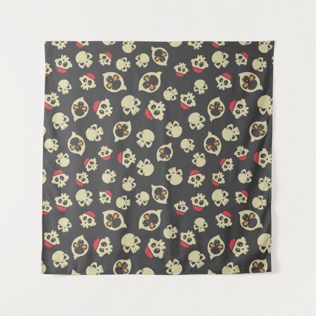 Spooky Seamless Pattern D (Style: 2) Tapestry (Front)