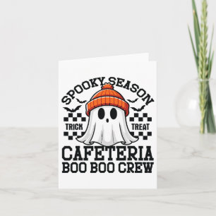 Spooky Season A Cafeteria Boo Crew Teacher Lunch L Card