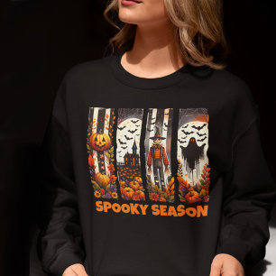 Spooky Season Brush Stroke Halloween Fall Autumn Sweatshirt