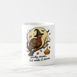 Spooky Season, But Make It Dinner Thanksgiving Coffee Mug