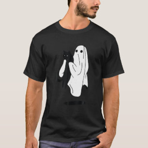 Spooky Season Cat Lover Halloween Costume Black Ca T-Shirt