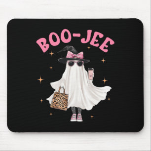 Spooky Season Cute Ghost Funny Halloween Boujee Bo Mouse Pad