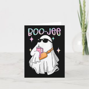 Spooky Season Cute Ghost Halloween Costume Boujee Card