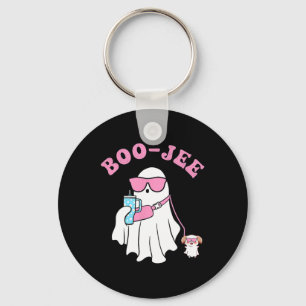 Spooky Season Cute Ghost Halloween Costume Boujee Key Ring