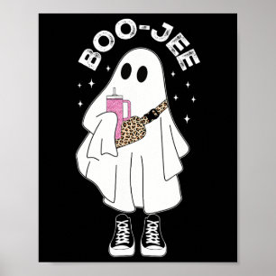 Spooky Season Cute Ghost Halloween Costume Boujee Poster