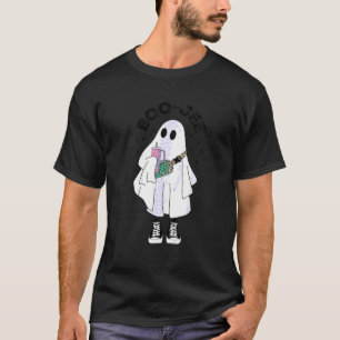 Spooky Season Cute Ghost Halloween Costume Boujee  T-Shirt