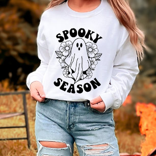 Spooky Season Cute Ghost Halloween Sweatshirt