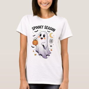 Spooky Season Cute Ghost T-Shirt