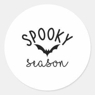 Spooky Season Cute Halloween Costume T Fall Mum Wi Classic Round Sticker