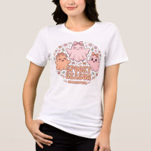 Spooky Season - Cute Pink Ghosts Halloween Groovy