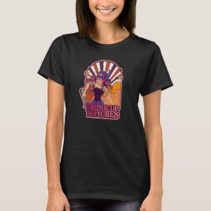 Spooky Season Drink Up Witches Women Halloween T-Shirt