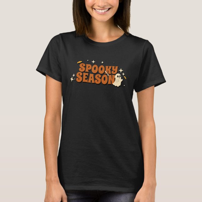 Spooky Season Fall & Halloween T-Shirt (Front)