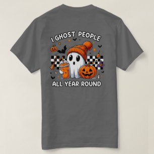 Spooky Season Fall Outfit – Cute Ghost Halloween T-Shirt